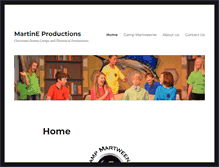 Tablet Screenshot of martineproductions.com